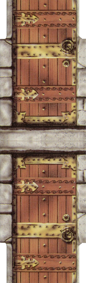 En muchos retos, esta puerta especial de madera, es utilizada para